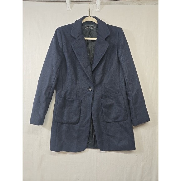 Peruvian Connection Jackets & Blazers - Peruvian Connection Navy Blue Coat  Women's Size 6 Baby‎ Alpaca Wool Blend Lined